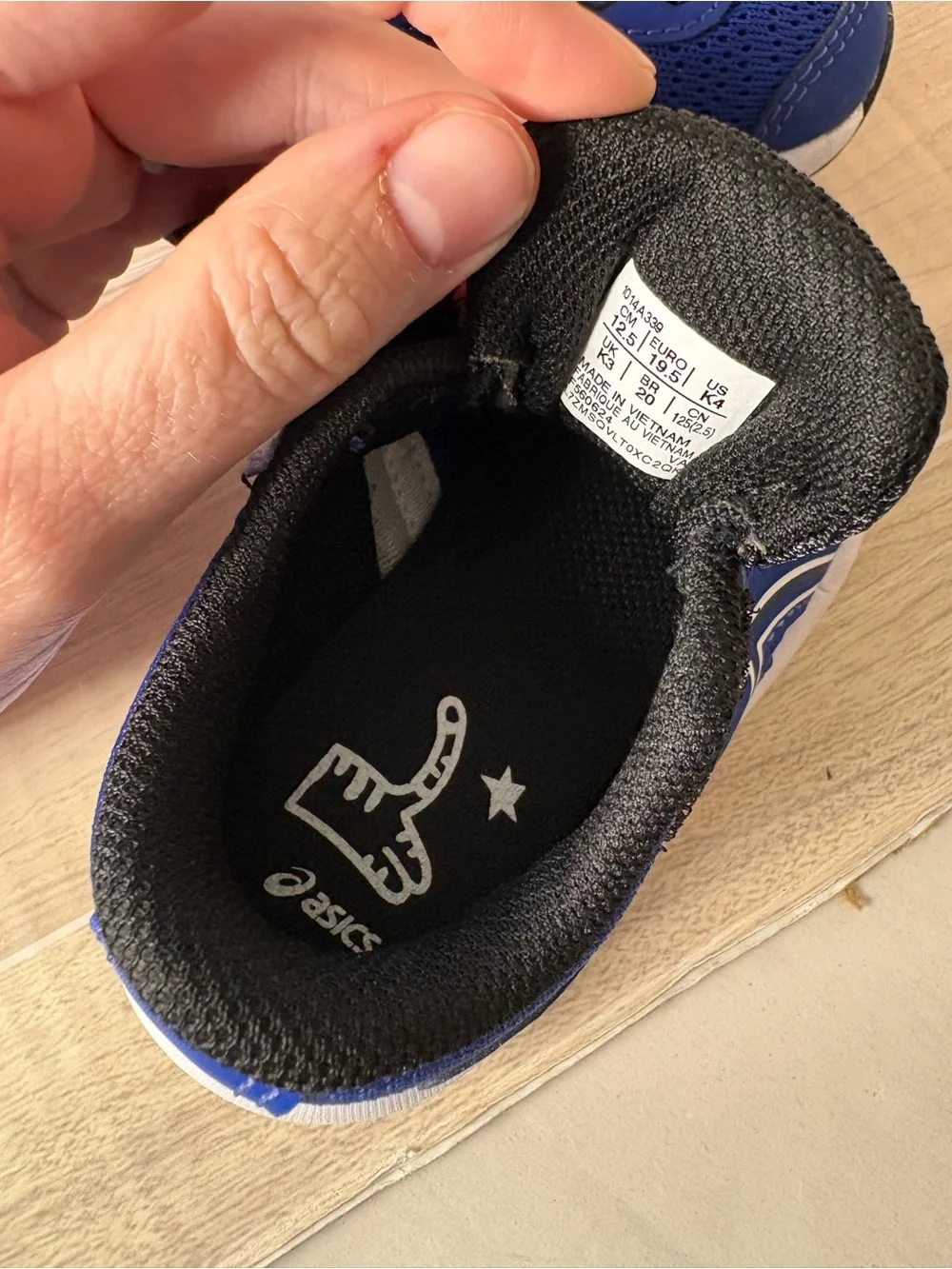 ASICS Kid's Contend 9 Toddler Running Shoes K4 Blue Strap